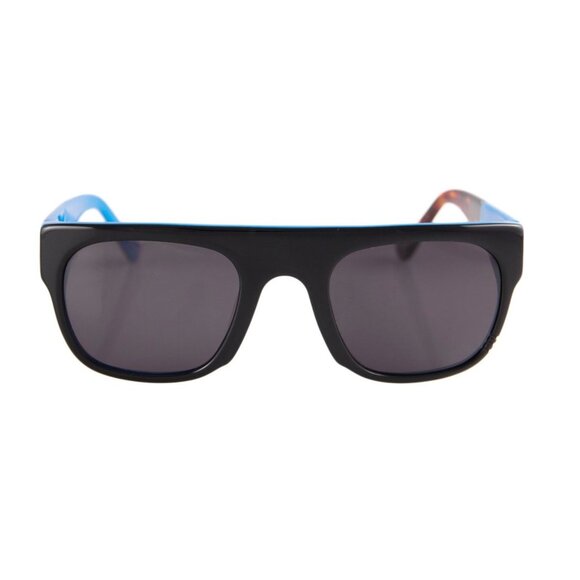 Wild Soul Elephant Flat Top Sunglasses Black Blue Tortoise - Picture 1 of 10